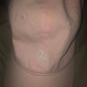 Pink polo hat
